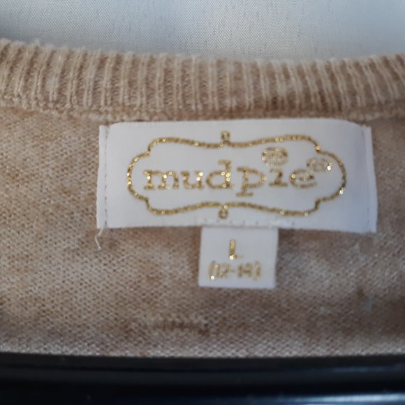 MudPie Womens knit pullover sweater Viscose sz L - Picture 5 of 7